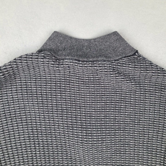 English Laundry Sweater Men's Large Gray Black Pullover 1/4 Zip Long Sleeve - Picture 7 of 12